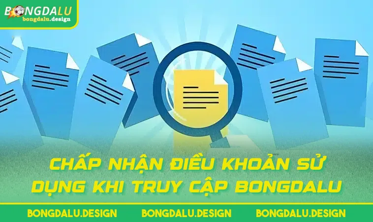 Chấp nhận điều khoản sử dụng khi truy cập BONGDALU